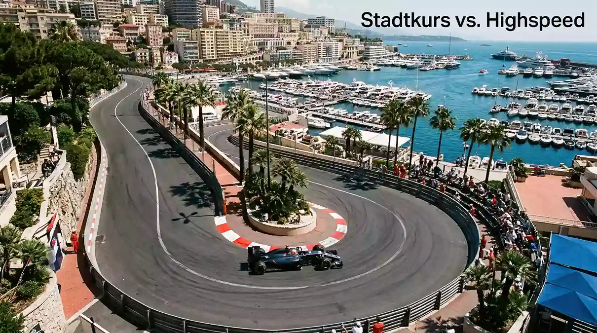 F1 Streckenanalyse Monaco Monza unterschiedliche Charakteristiken